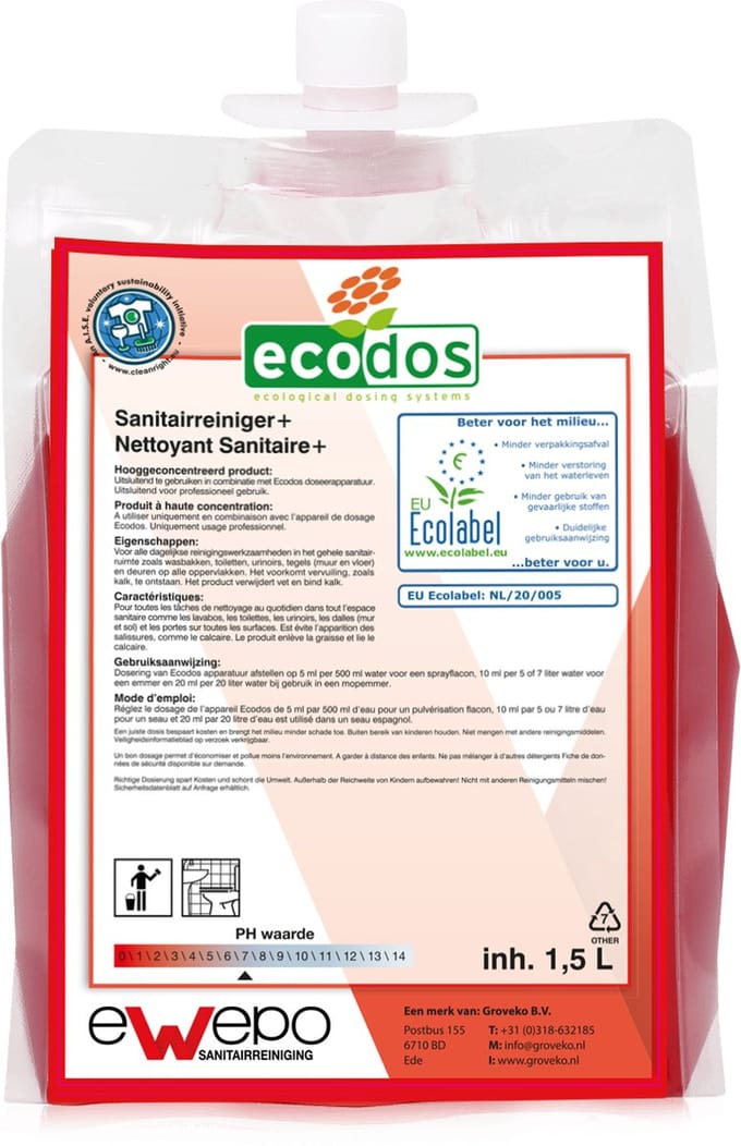 Ewepo Ecodos Easy sanitair+ 2x1,5 L.