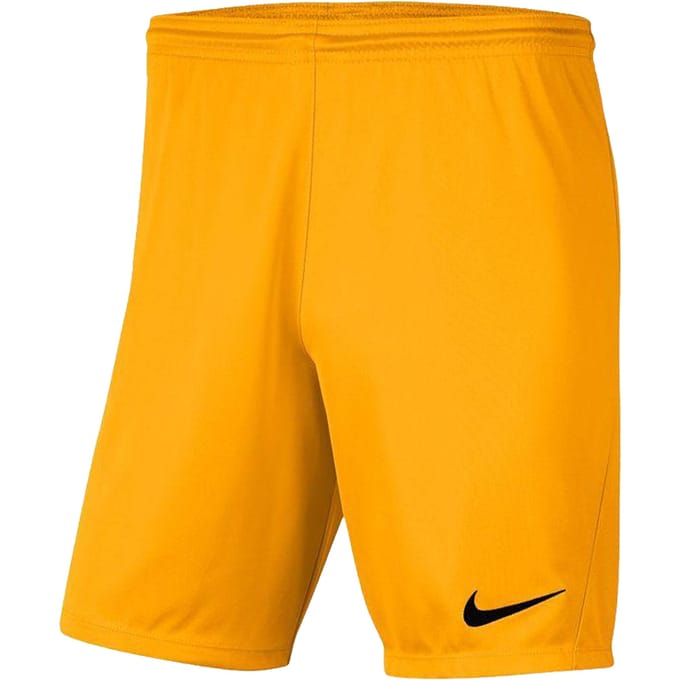 Nike Heren Dry Park III Korte Broek (Geel)