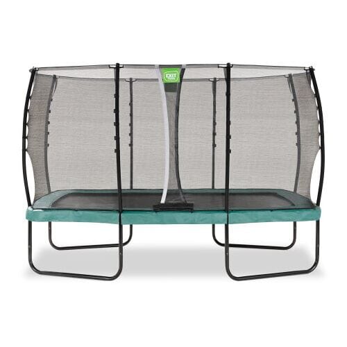 EXIT Allure Classic Trampoline 214x366cm - Op Poten - Rechthoekig - Trampoline Buiten - Voor Kinderen - Groen