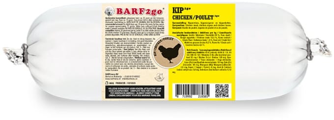 10x BARFmenu 2Go Hondenvoer Nat Kip 900 gr