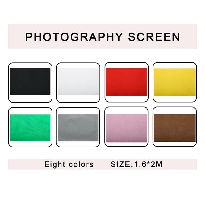 1,6 * 2M fotografiestudio niet-geweven schermfoto achtergrondachtergrond wit