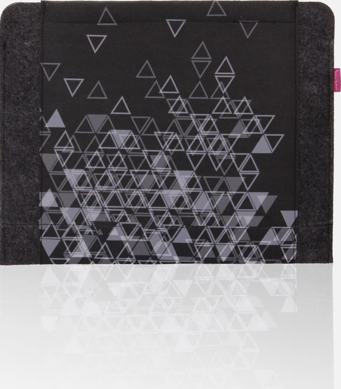 Bertoni - Laptophoes/Tas voor Notebookhoes - Notebooktas vilten tas vilten tas 11" Driehoek