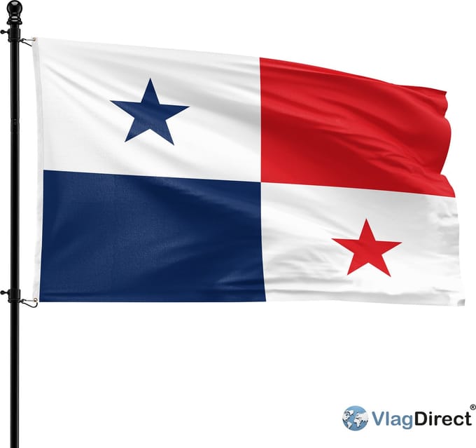 VlagDirect - Panamese vlag - Panama vlag - 90 x 150 cm.
