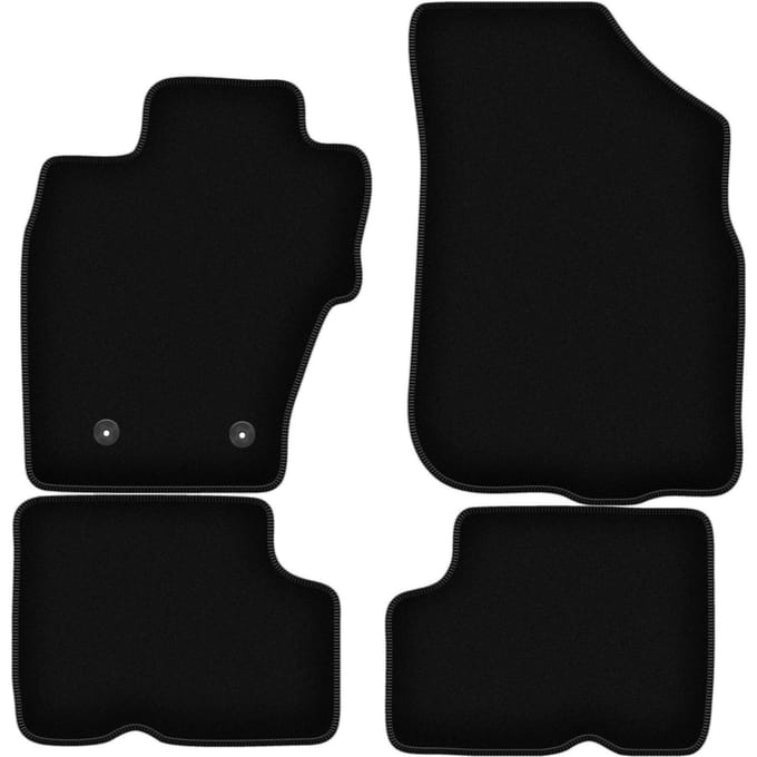 BASIC zwarte veloursmatten voor: Dacia Duster I 4WD SUV (2010-2018)