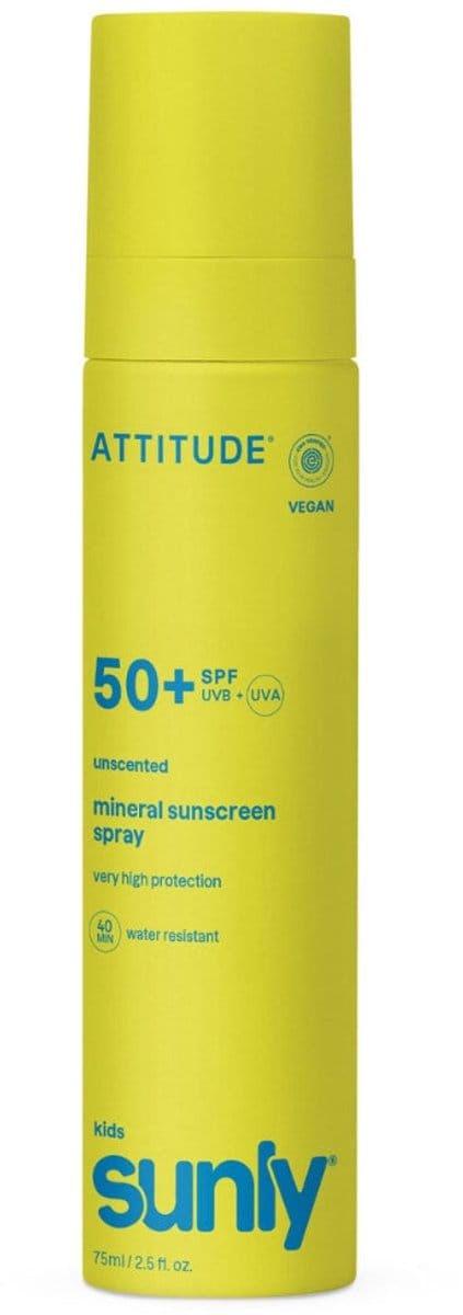 Attitude - Sunly Sunscreen Spray Kids SPF50 Unscented - 75ml