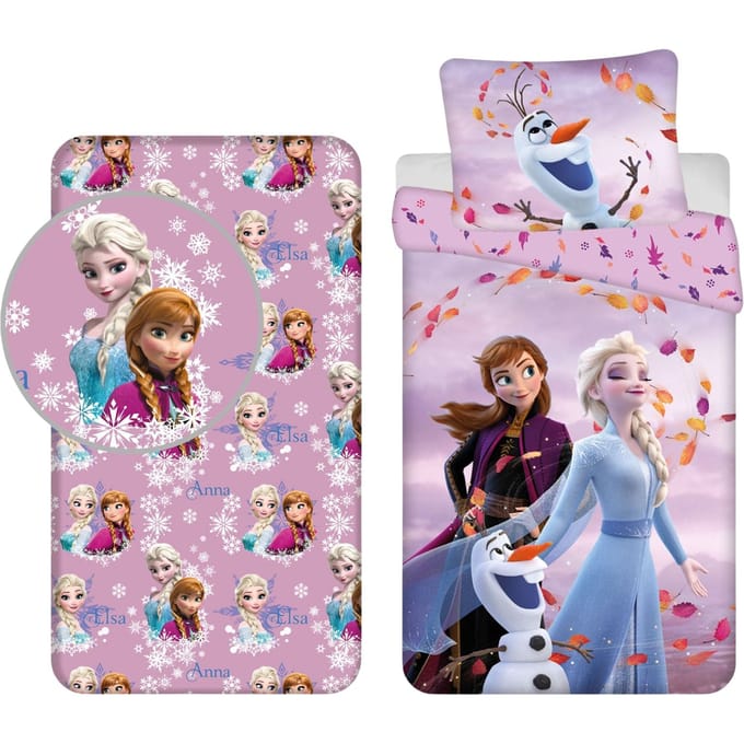 Frozen slaapkamerset; dekbedovertrek en hoeslaken