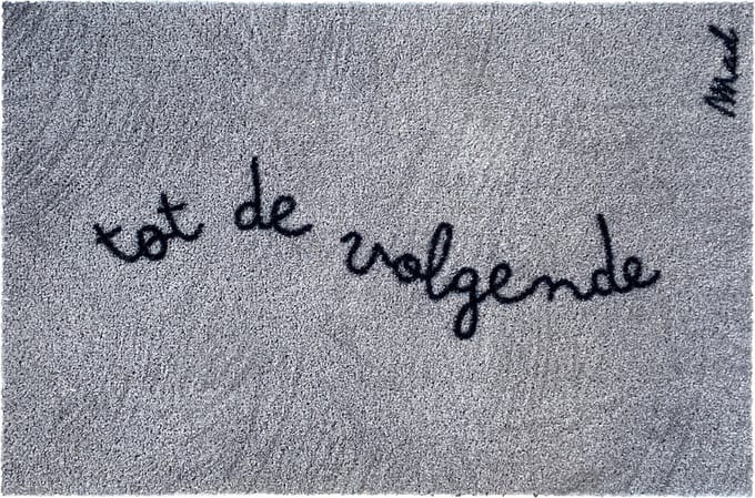 Mad About Mats - Billie - deurmat - tot de volgende - schoonloop/scraper - wasbaar - 50x75cm