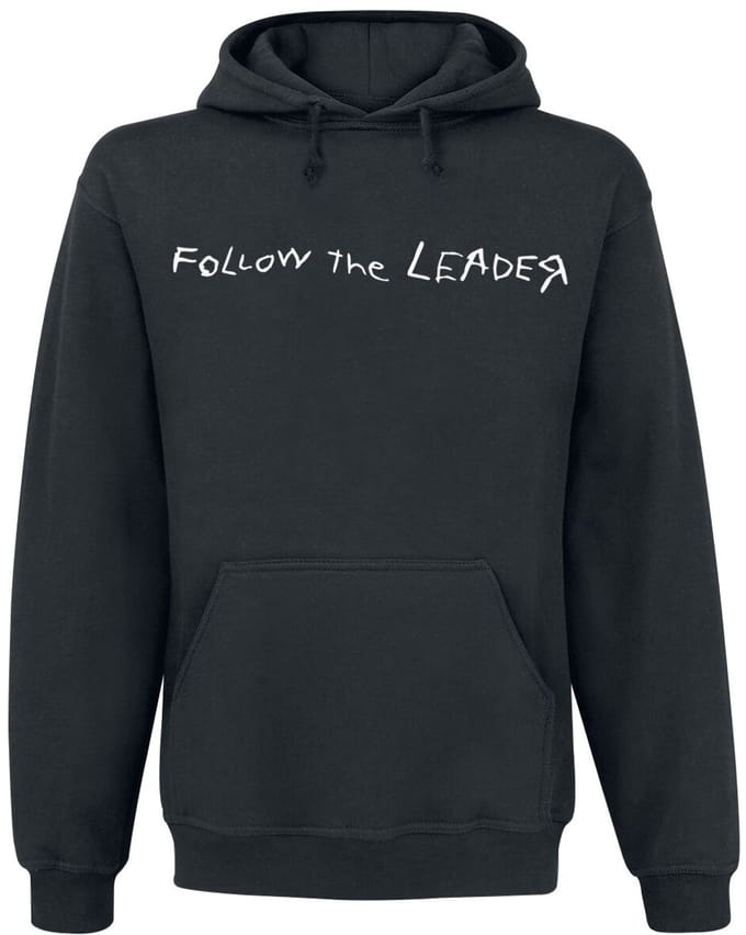 Korn Follow Cliff Heren Trui met capuchon - zwart - S
