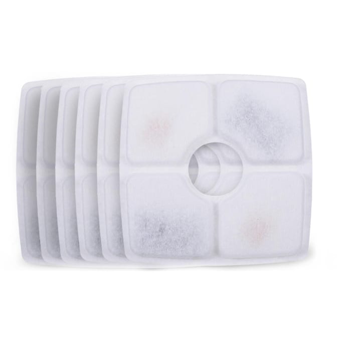 Filtres de remplacement pour fontaine à eau pour chat, 4 pièces 6pcs