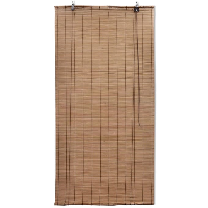 vidaXL - Rolgordijn - 140x160 - cm - bamboe - bruin