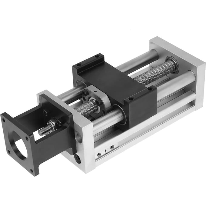 1 st Hoge Nauwkeurigheid Handmatige Schuiftafel Kogelomloopspindel Lineaire Stage Schuif Slag 100 mm 3,9 inch
