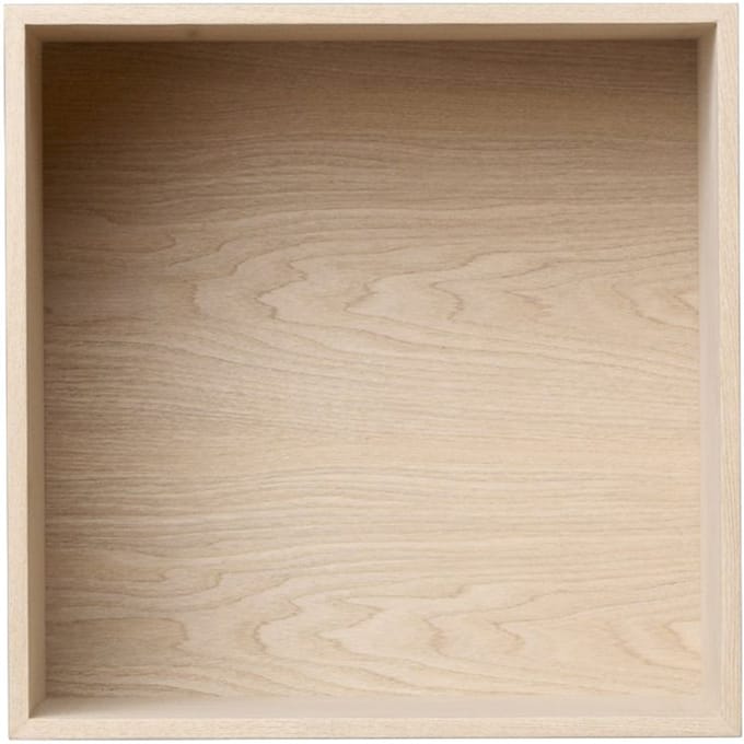 Muuto - Mini Stacked 2.0 met Achterwand - medium - eiken - bruin