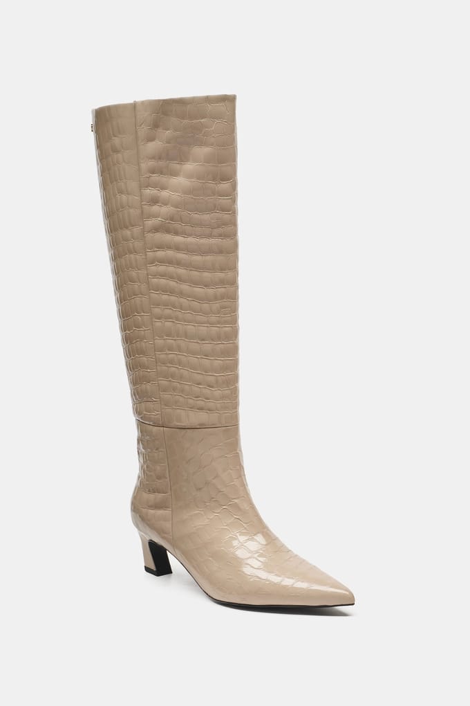 Fabienne Chapot Strega Boot Creme Brulee Maat: 37 | Laarzen Outlet | Dames | Beige