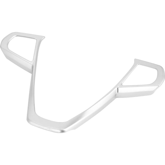 Auto Stuurwiel Knop Frame Cover Chrome Sierlijst Past voor 3 5 7 Serie X3 X5 X7 G05 G07 G11 2020 white