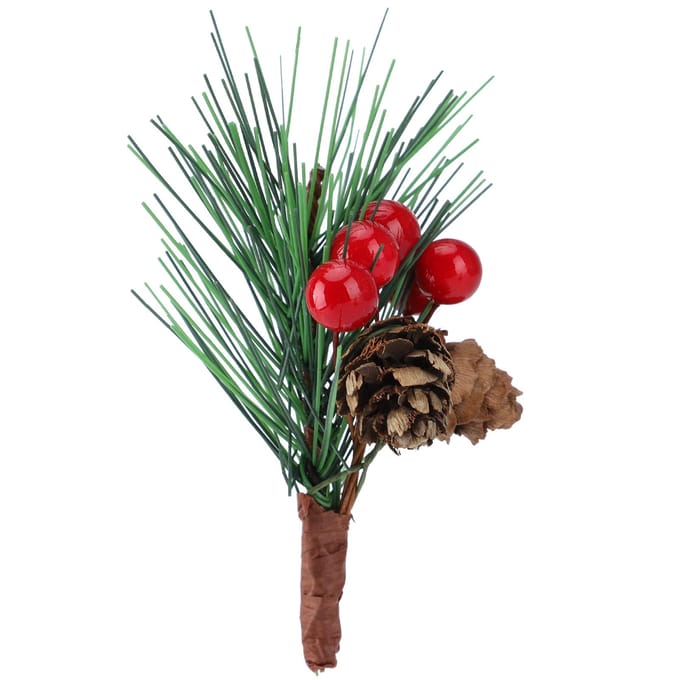 Kerst Pijnappel Kunstmatige Mini Kerstboom Hanger Kerstbenodigdheden voor DIY Kransontwerp gray