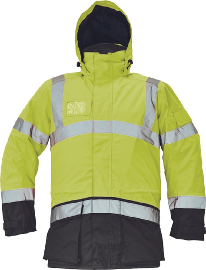 Sioen LIGHTFLASH high-vis winter regenjack 03010485 - Geel/Navy - M