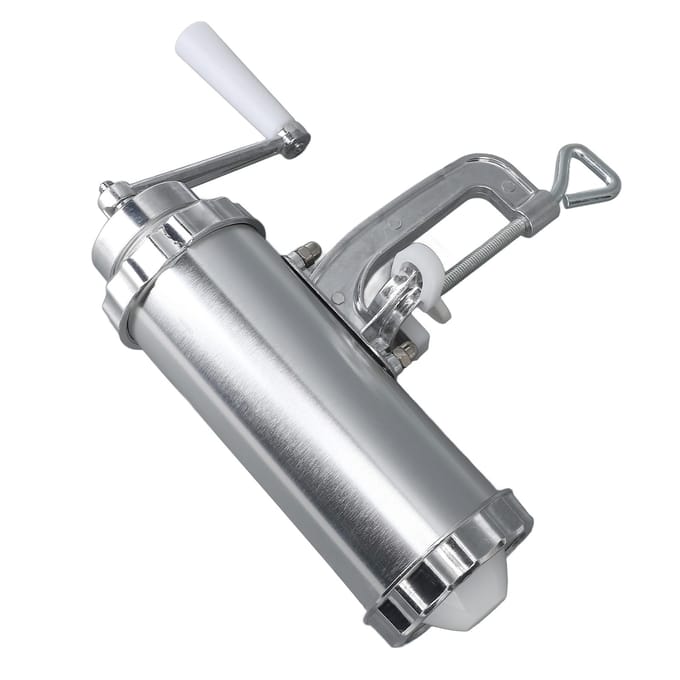 Worststopper Aluminiumlegering Horizontaal Vleesvuller Keukenmachine Vleesworstmachine voor L white