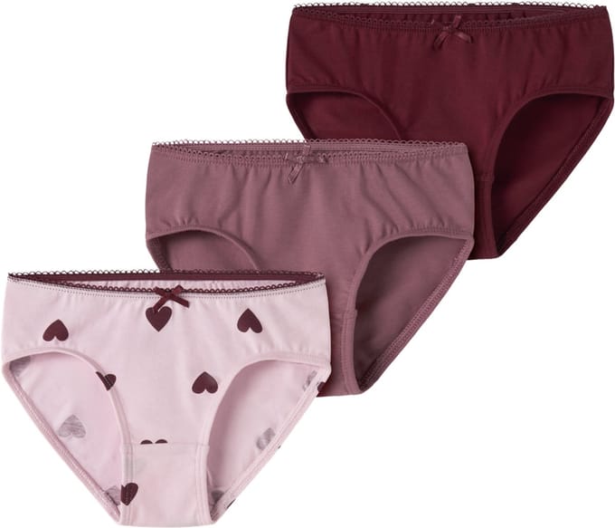 NAME IT- NMFBRIEFS 3P CUTIE HEART - Meisjes - Trunks
