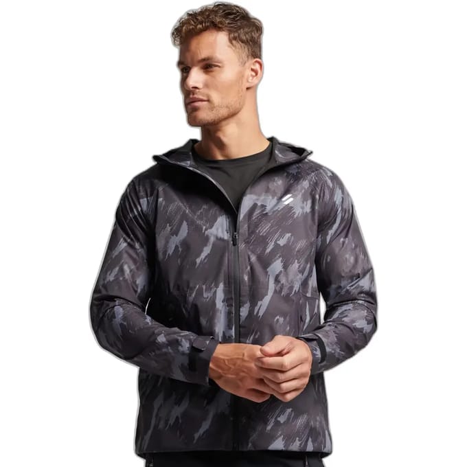 Superdry Waterproof Jas Grijs M Man