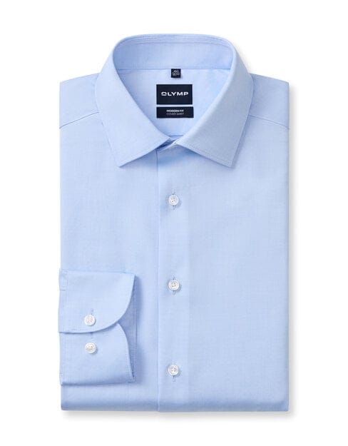 OLYMP Luxor Overhemd, Modern Fit, New Kent, Bleu