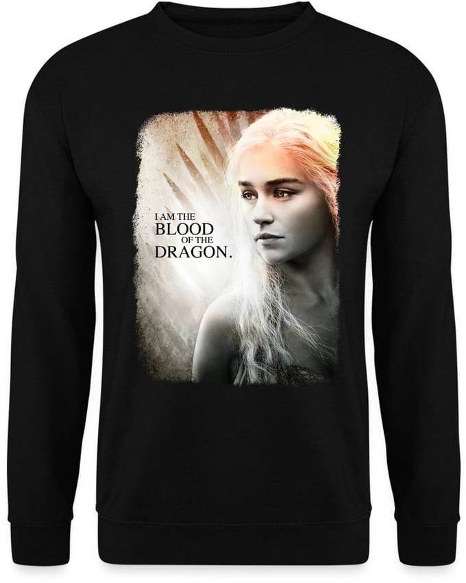 Game Of Thrones Daenerys Targaryen Citaat Sweater Heren