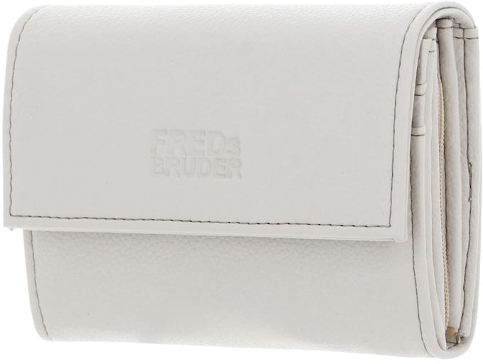 FREDsBRUDER Leren Portemonnee Bestie Wallet With Lock Oat Milk Crème