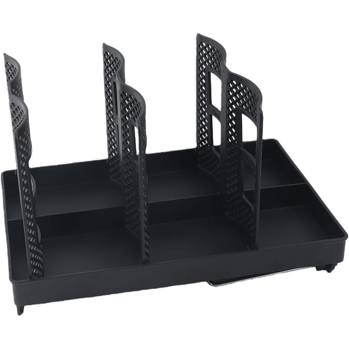 Papieren Beker en Dekselhouder Wegwerp Koffiebeker Dispenser met Standaard voor Aanrecht Koffiestation Bar Restaurant black