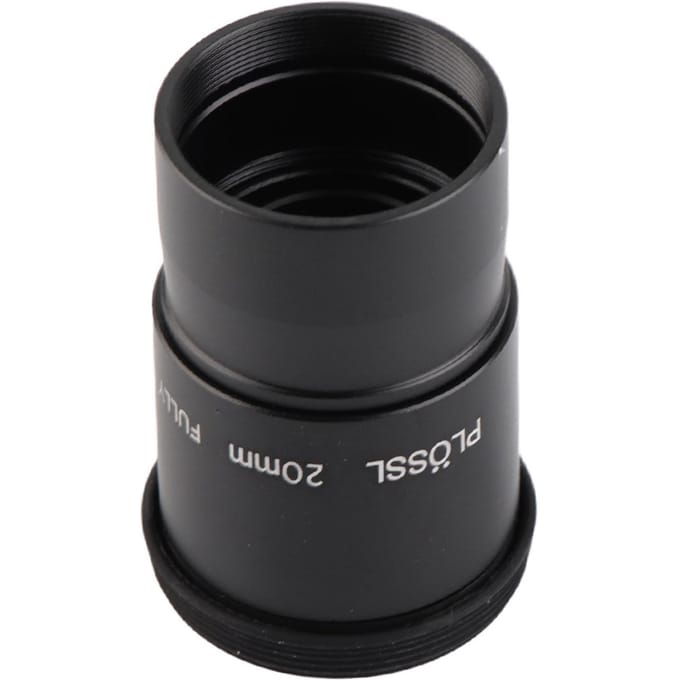 Astronomische Telescoop Lens Oculair Plossl 20mm met 1.25  Filterdraad black