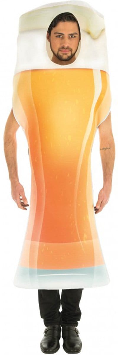 Chaks Bier/pils kostuum - voor volwassenen - one size - Carnaval verkleedkleding