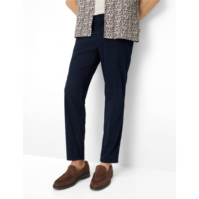 Brax Heren Chino  Style PHIL NAVY, donkerblauw, maat 35/36