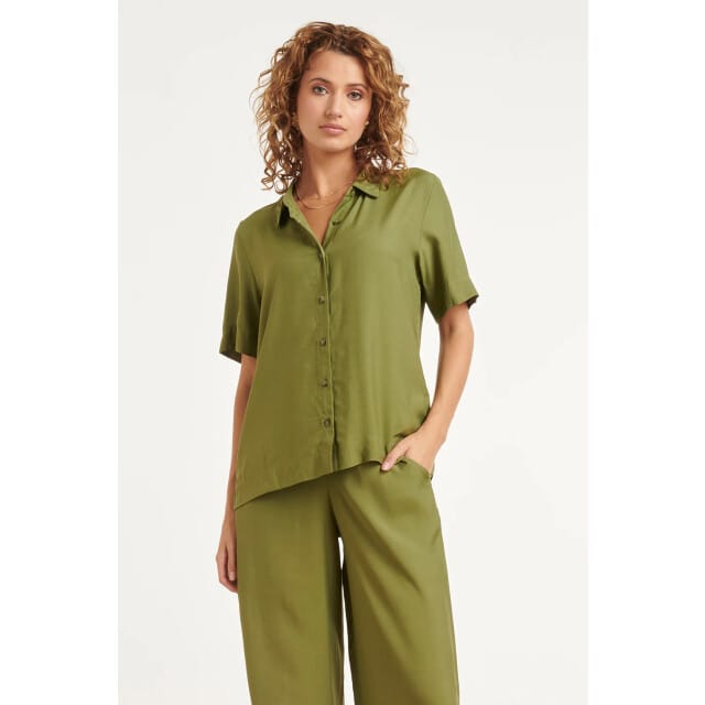 Smashed Lemon Casual shirt met knoopsluiting en kraag |