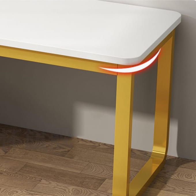 ProDesk Modern bureau with Drawers - 100x50x76 cm - Wit - Novihome