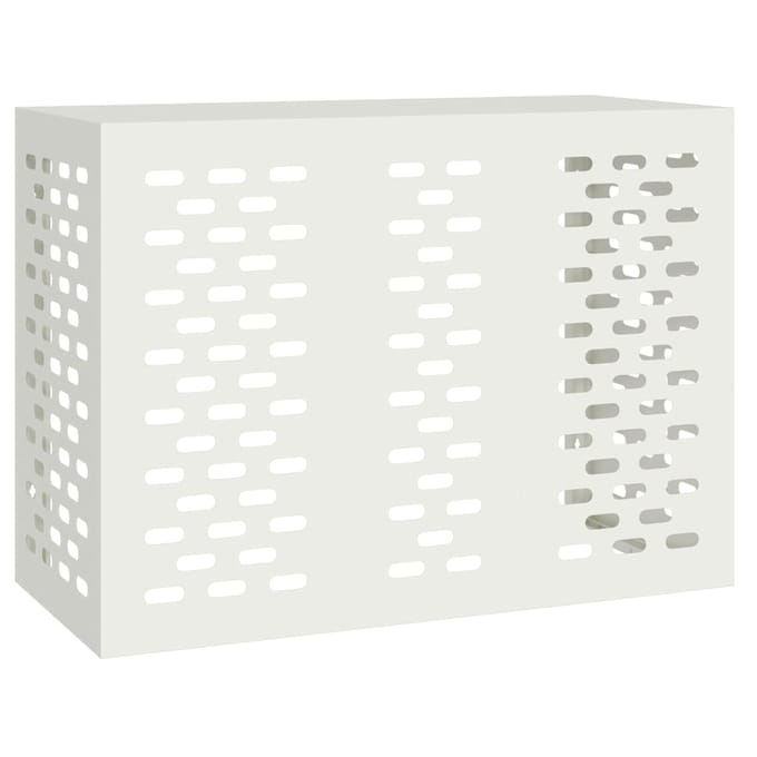 vidaXL Airconditioner hoes Wit 110 x 50 x 80 cm Staal