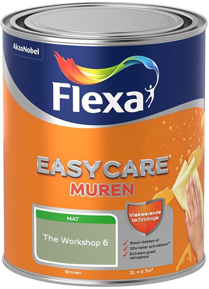 Flexa - Easycare Muren - The Workshop 6 - Mengverf - 1 L