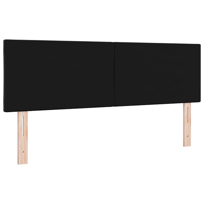 vidaXL - Hoofdbord - Zwart - 144 - cm - Fluweel