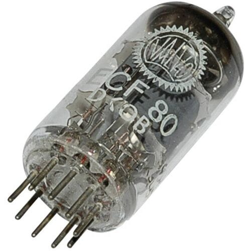 BTB Vertrieb ECF 80 = 6 BL 8 Elektronenbuis Triode-pentode 100 V, 170 V 14 mA, 10 mA Aantal polen: 9 Fitting: Noval 1 stuk(s)