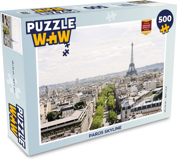 Puzzel Parijs skyline - Legpuzzel - Puzzel 500 stukjes