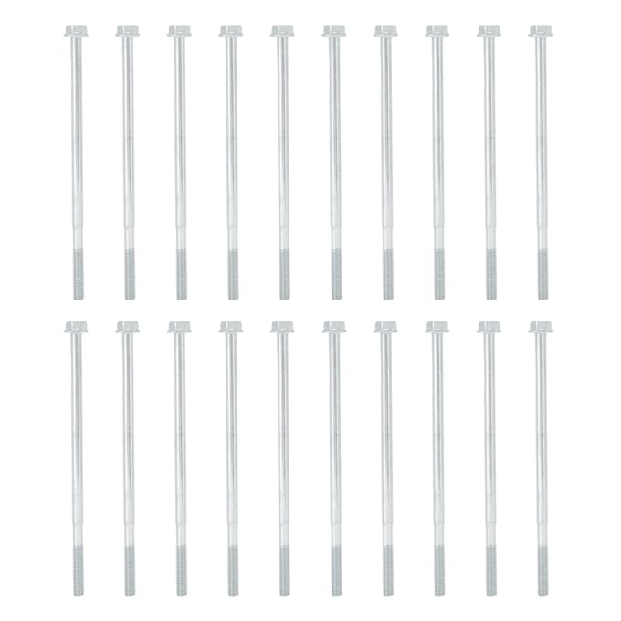 20 stuks Lange Zeskantbout Flens Platte Kop Schroef Vervanging M6x135 Generator Hardware Fittingen