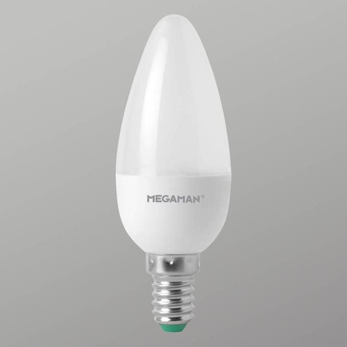 MEGAMAN E14 3,5W LED kaarslamp mat 2.800K