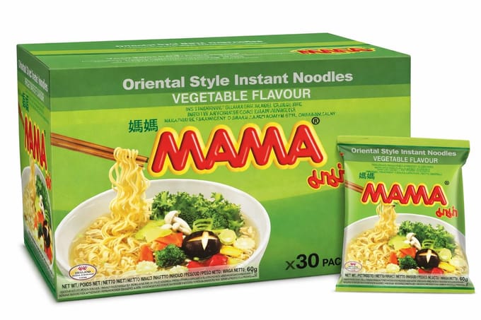 Mama - Instant Noedels Noodles Groente- 50 x 60 gram