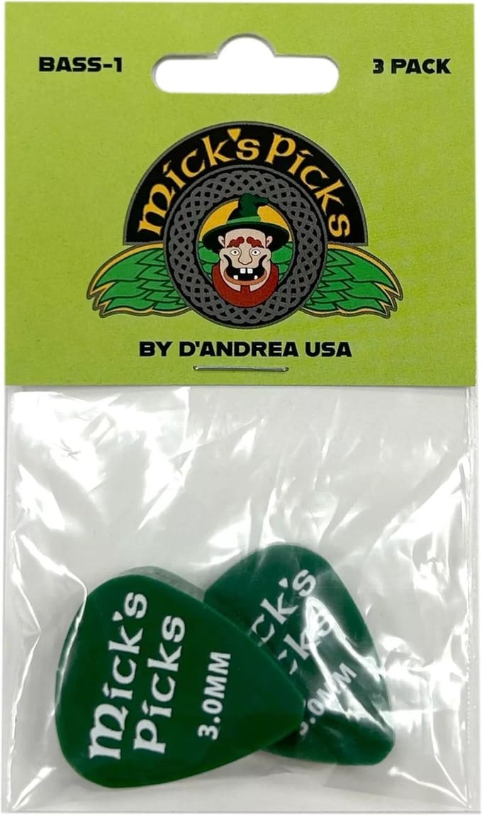D'Andrea - Mick's Pick - Bass plectrum - 3.00 mm - 3-pack