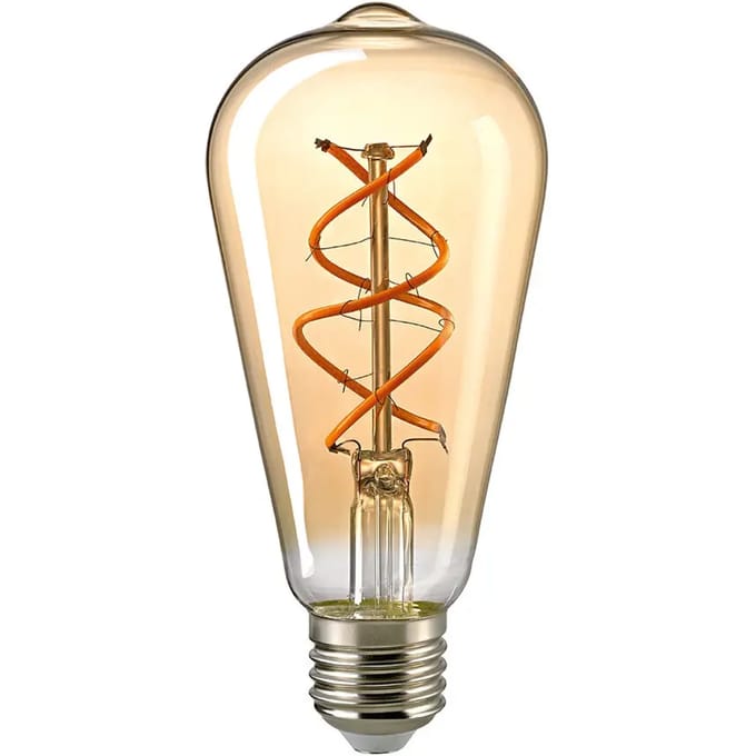 Rustieke gebogen LED-lamp Sigor