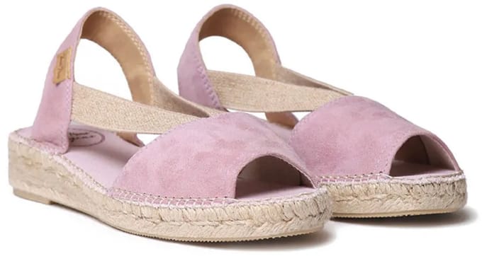 Platte suède espadrille voor dames | ELLA