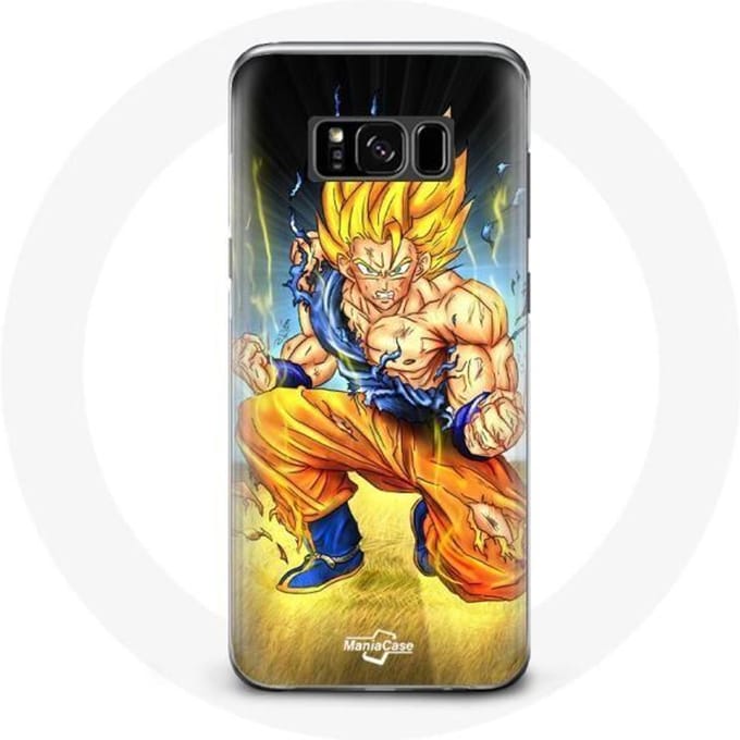 Coque pour Samsung Galaxy S8 plus Son goku dragon ball corps enervé