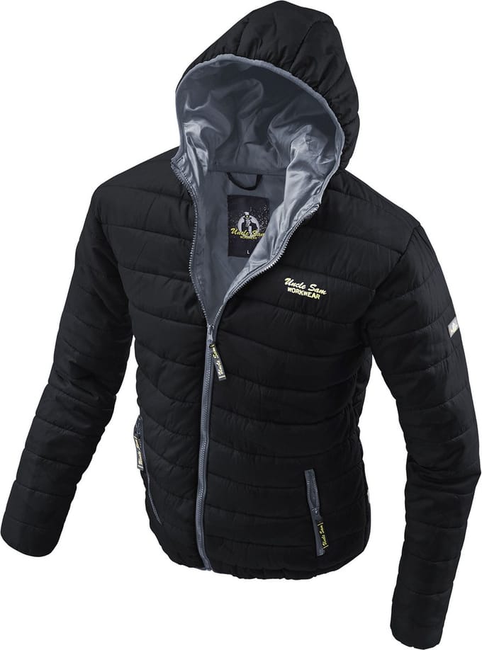 Uncle Sam Jas Met Capuchon 61658 - 6410 Antraciet/Zwart - S