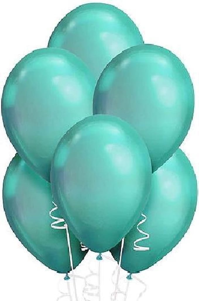 Chroom Ballonnen Groen (10st)