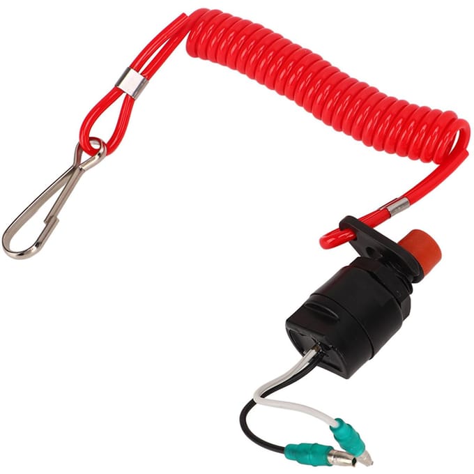 8,5 cm Buitenboordmotor Lanyard Motor Uitschakelaar Vervanging 688 82575 01 Marine Boot Dood red