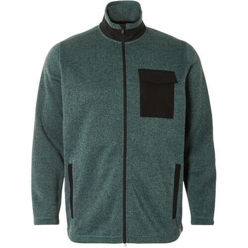 LIVERGY Heren fleecevest - Plus size (groen, XXL)