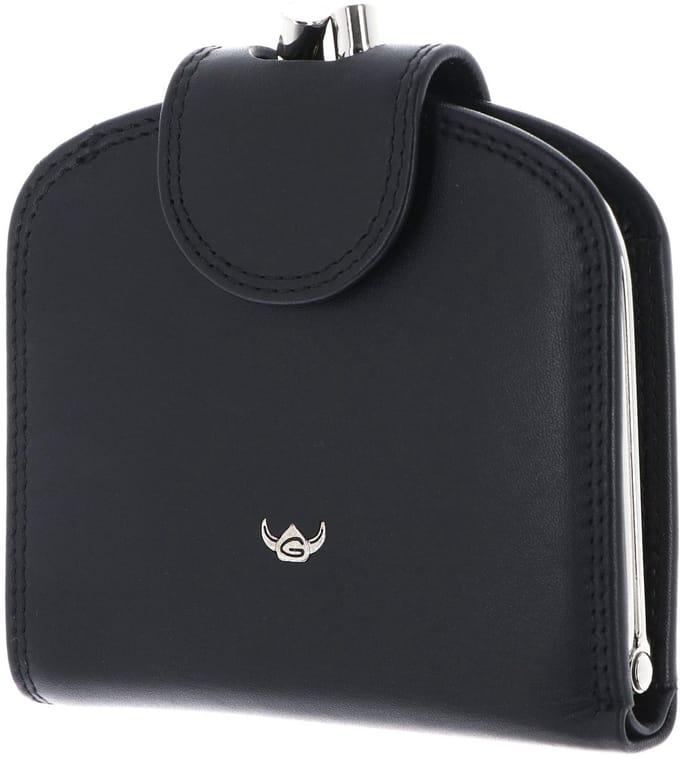 Golden Head Leren portemonnee Polo RFID Protect Bügelbörse 2048 Schwarz zwart