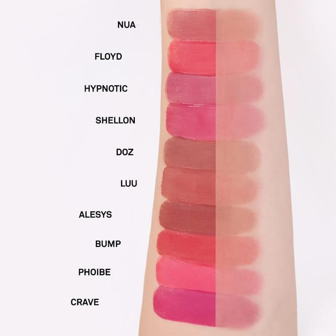 [NAAM] Blurry Heart Lip Tint (10 kleuren) 4,7 gram DOZ